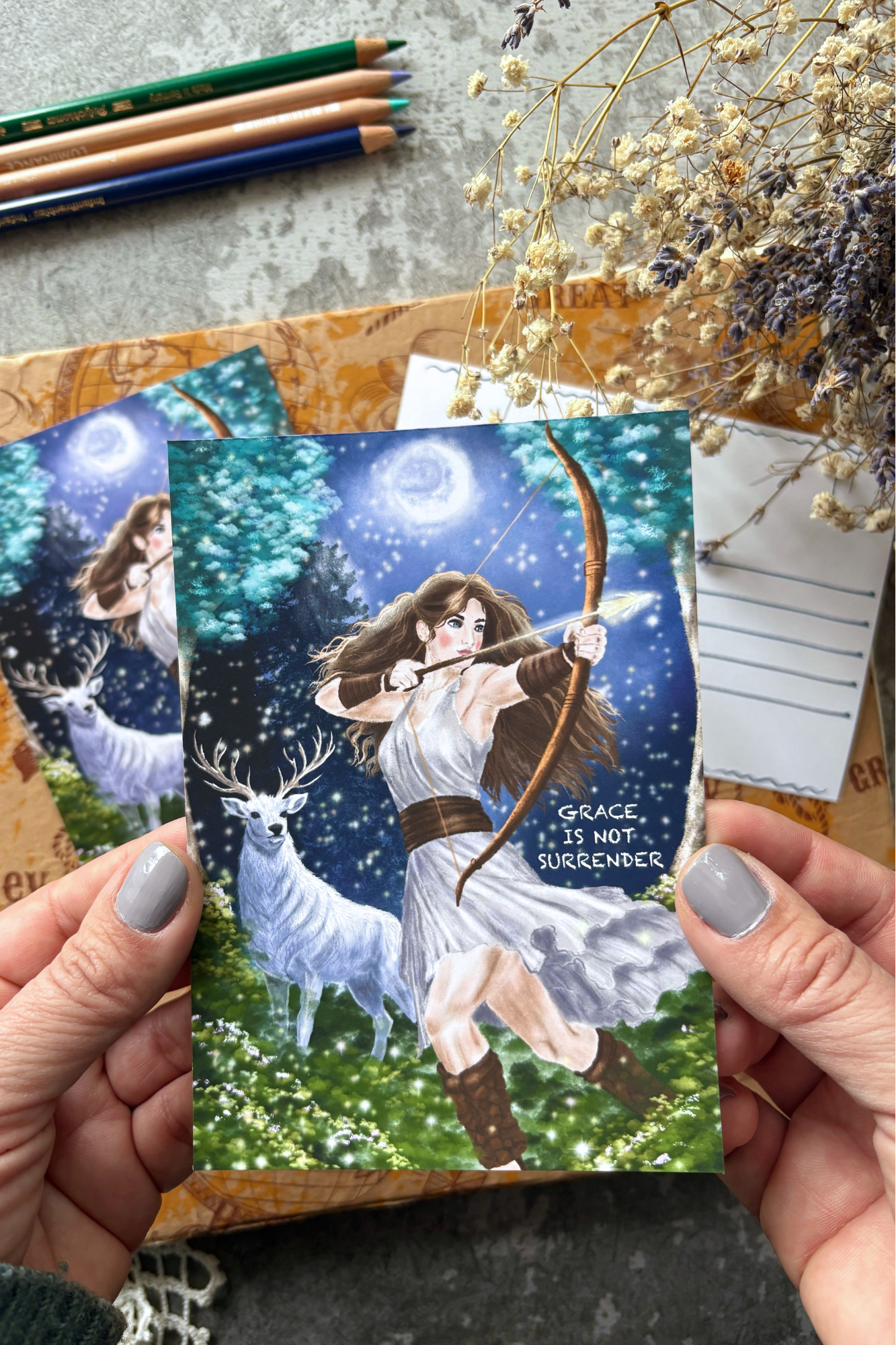 The Poise of Artemis Postcard