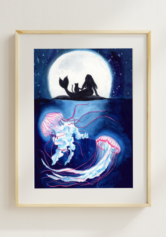 Tides of Light Original Painting on Cotton Paper
