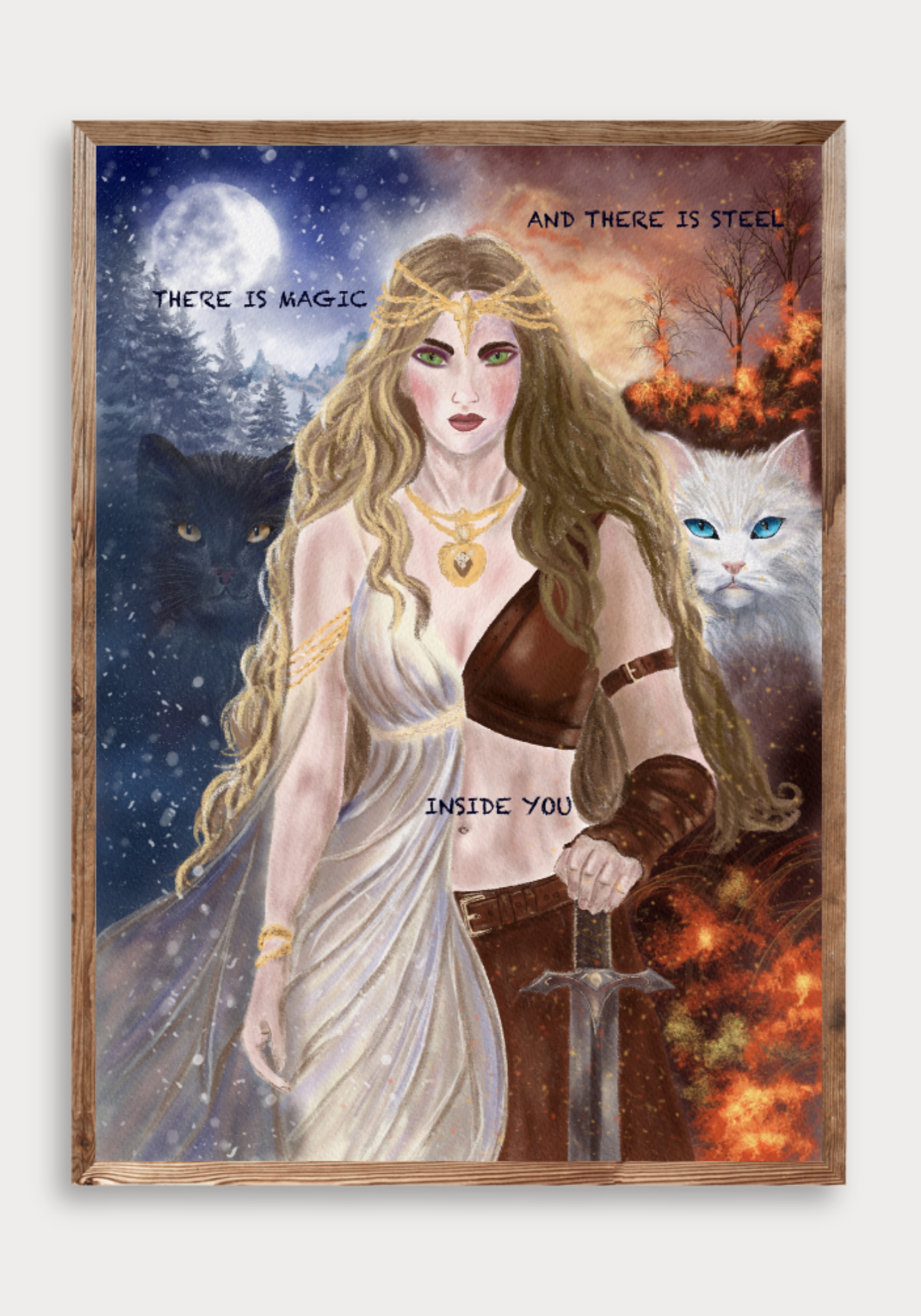 Freyja of Snow and Flame Fine Art Print