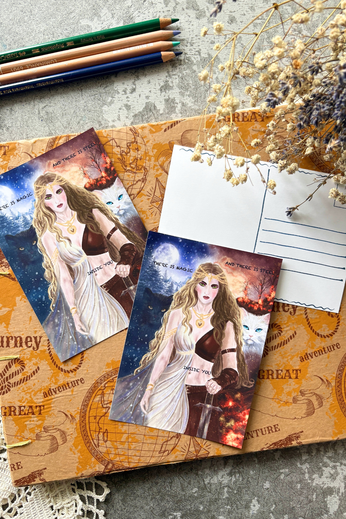 Freyja of Snow and Flame Postcard
