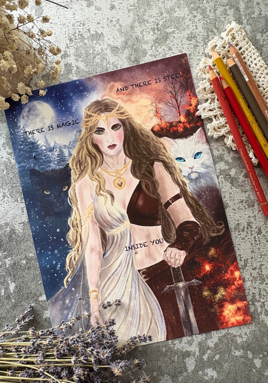 Freyja of Snow and Flame Fine Art Print