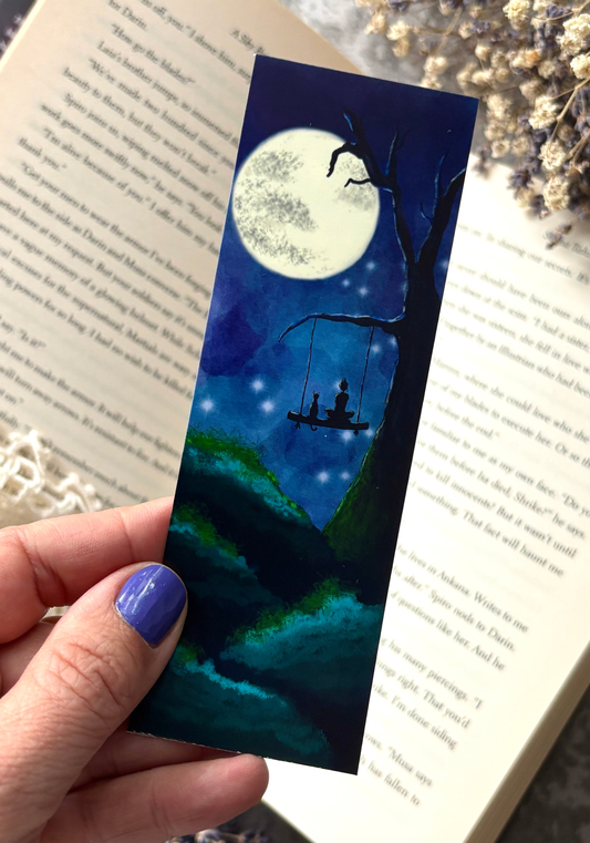Silver Moon Swing Bookmark