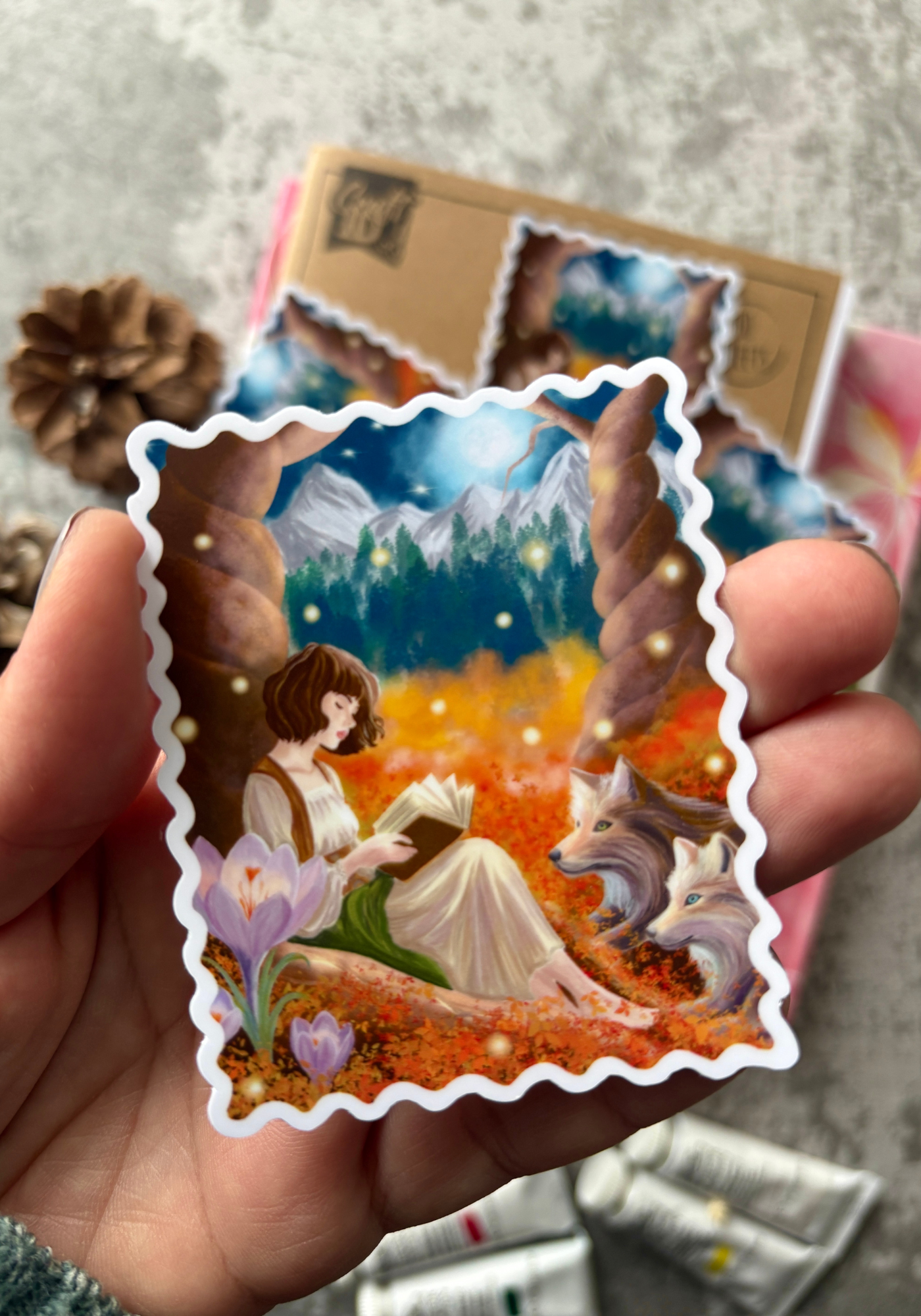 A Quiet Autumn Tale Sticker