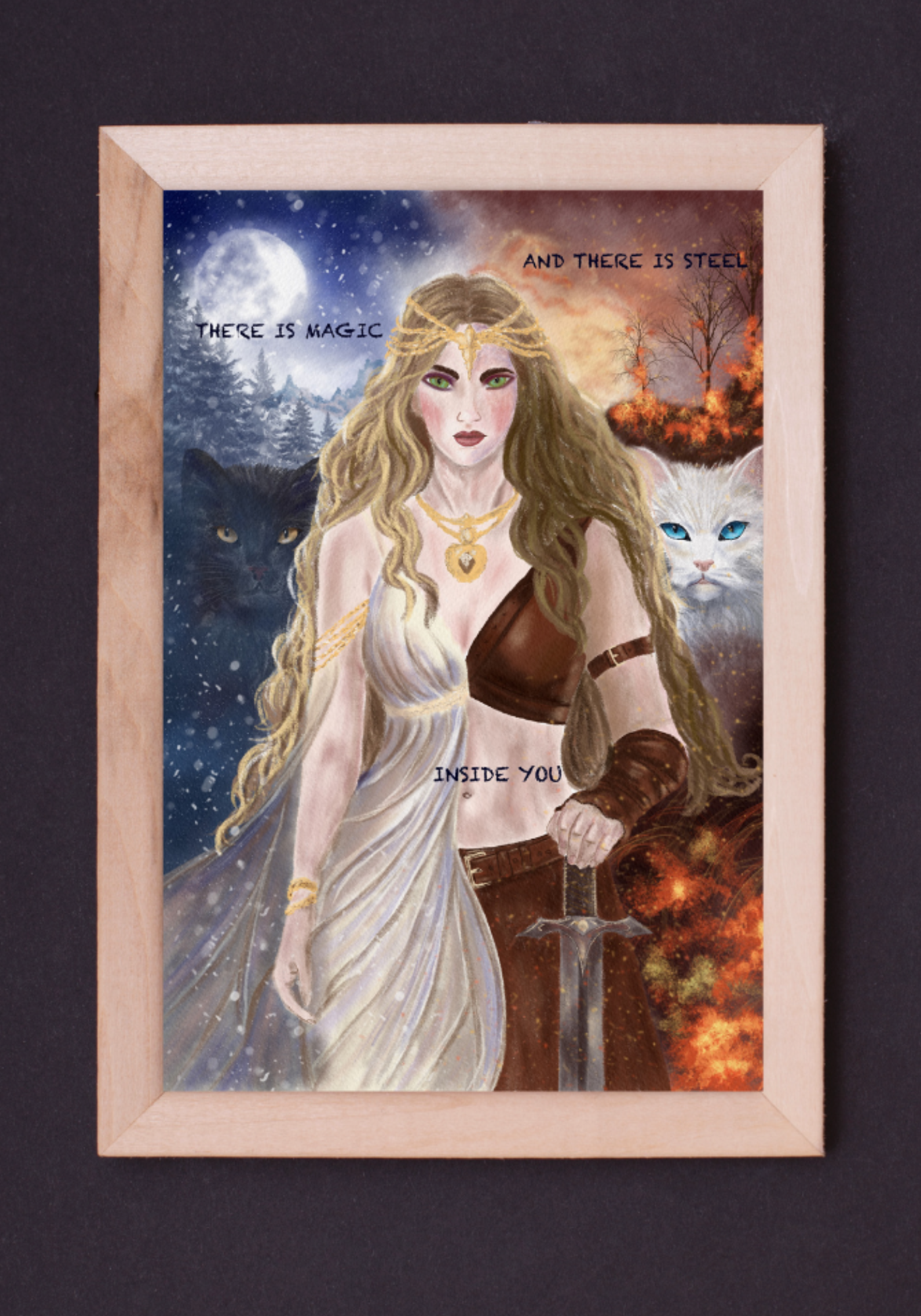 Freyja of Snow and Flame Fine Art Print