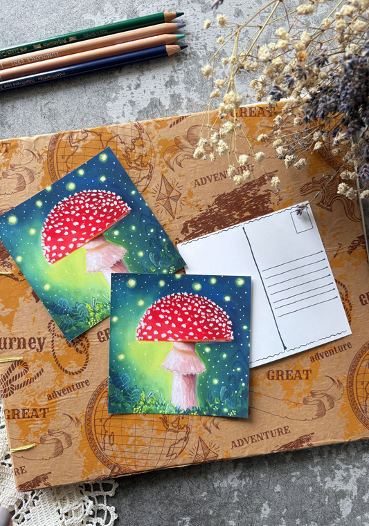 The Enchanted Mushroom Postcard