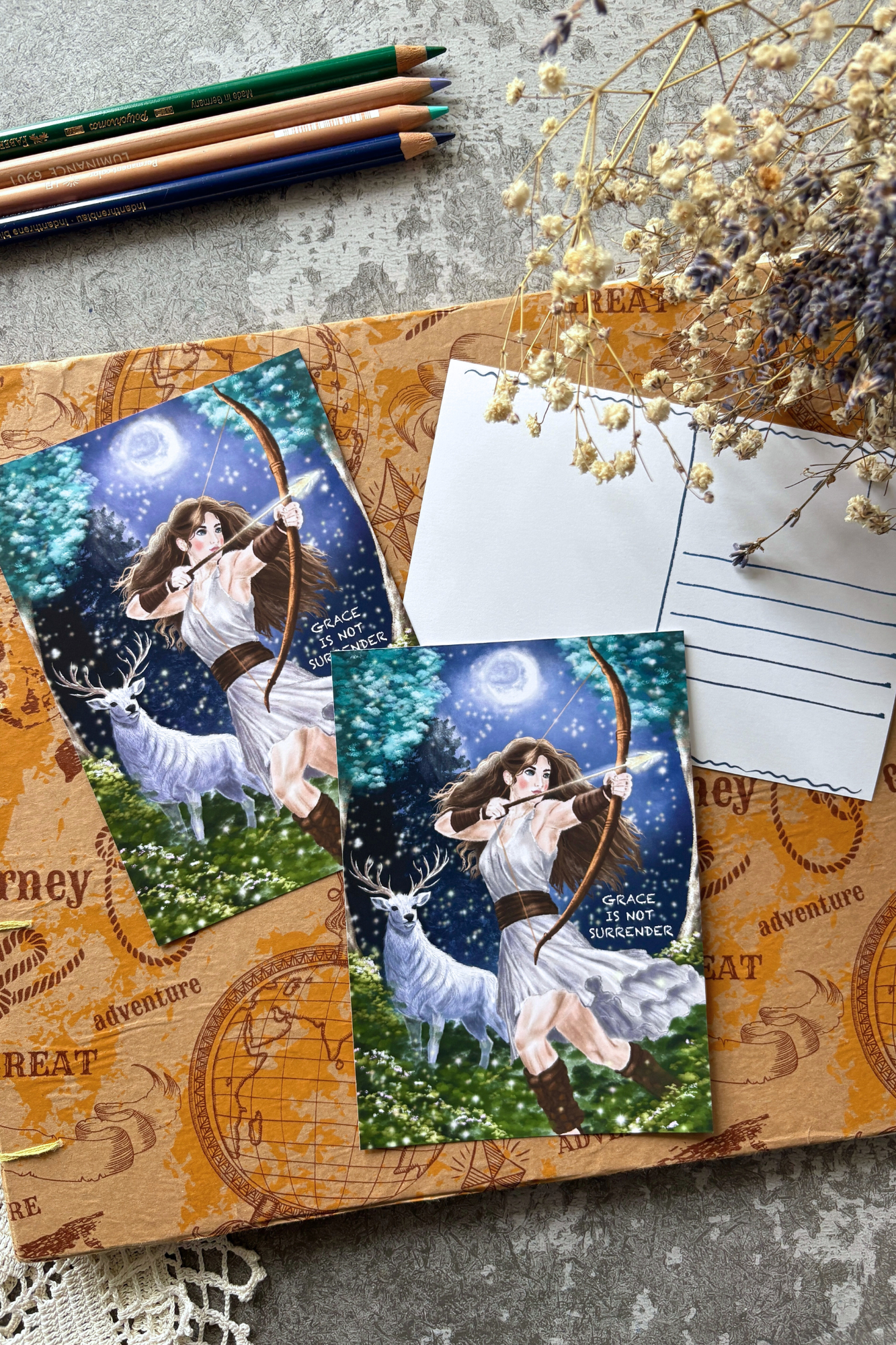 The Poise of Artemis Postcard