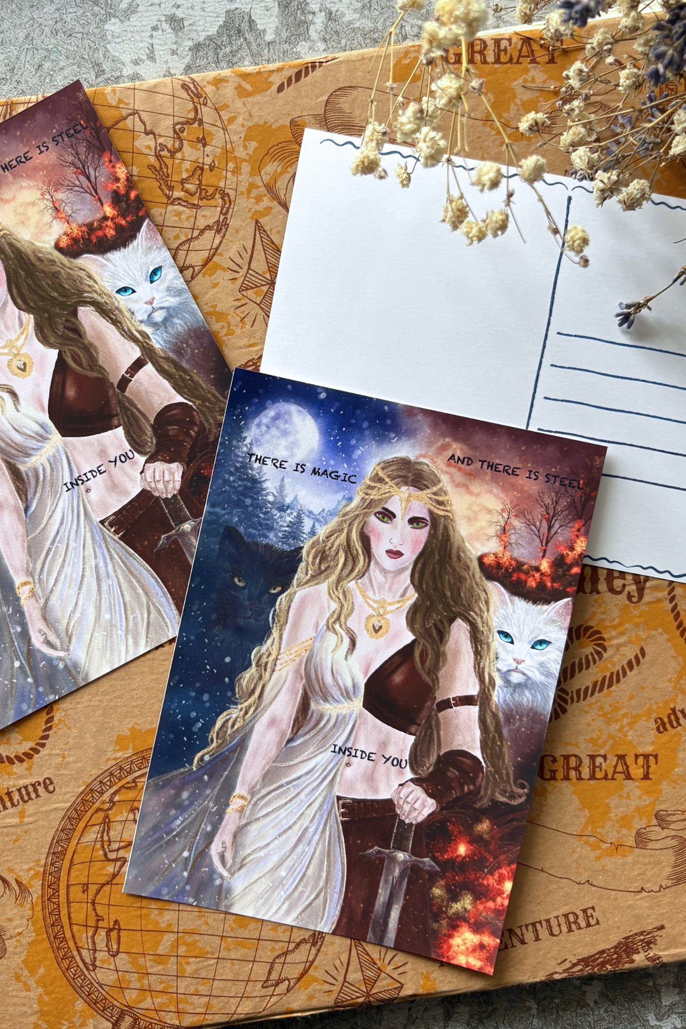 Freyja of Snow and Flame Postcard