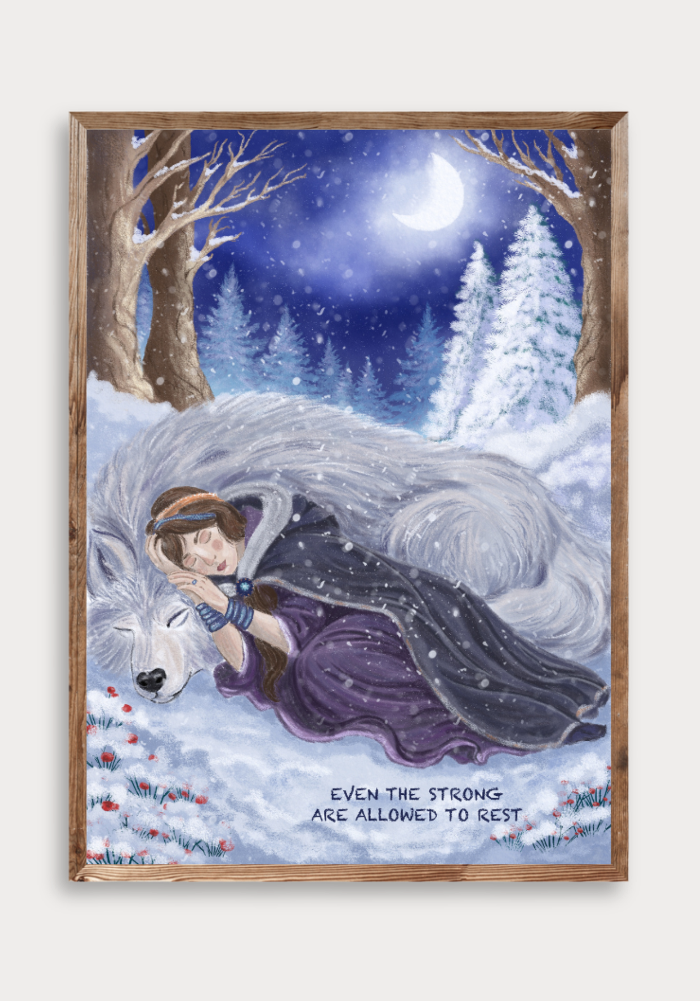 Held by the Silver Night Fine Art Print