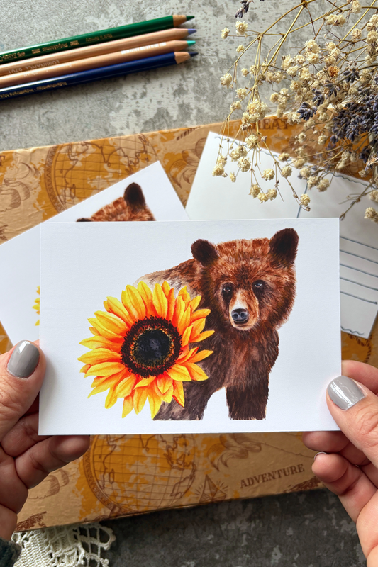Bear & Golden Hues Postcard