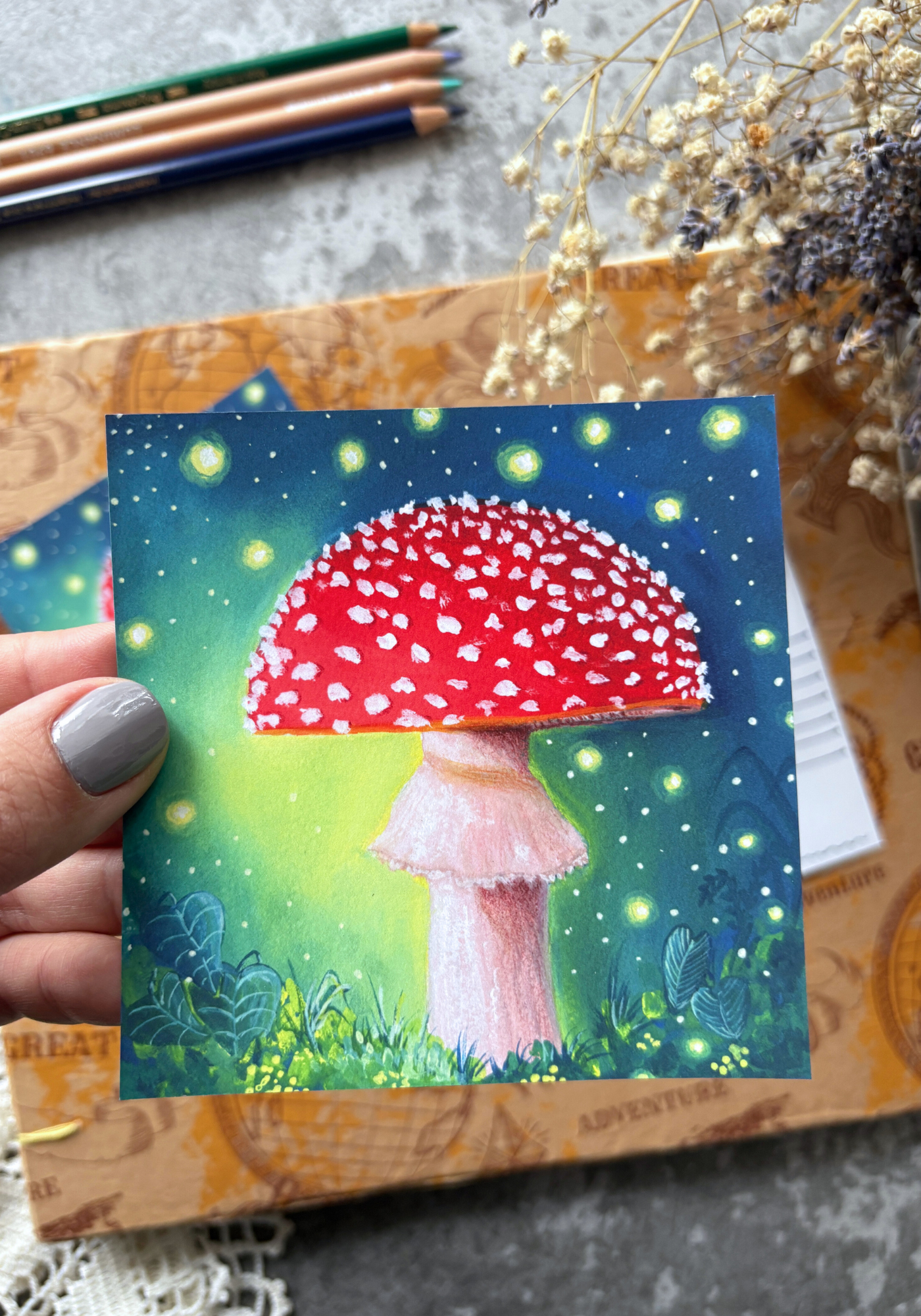 The Enchanted Mushroom Postcard