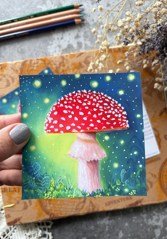 The Enchanted Mushroom Postcard