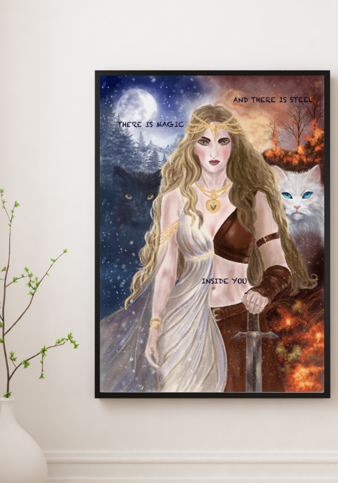 Freyja of Snow and Flame Fine Art Print