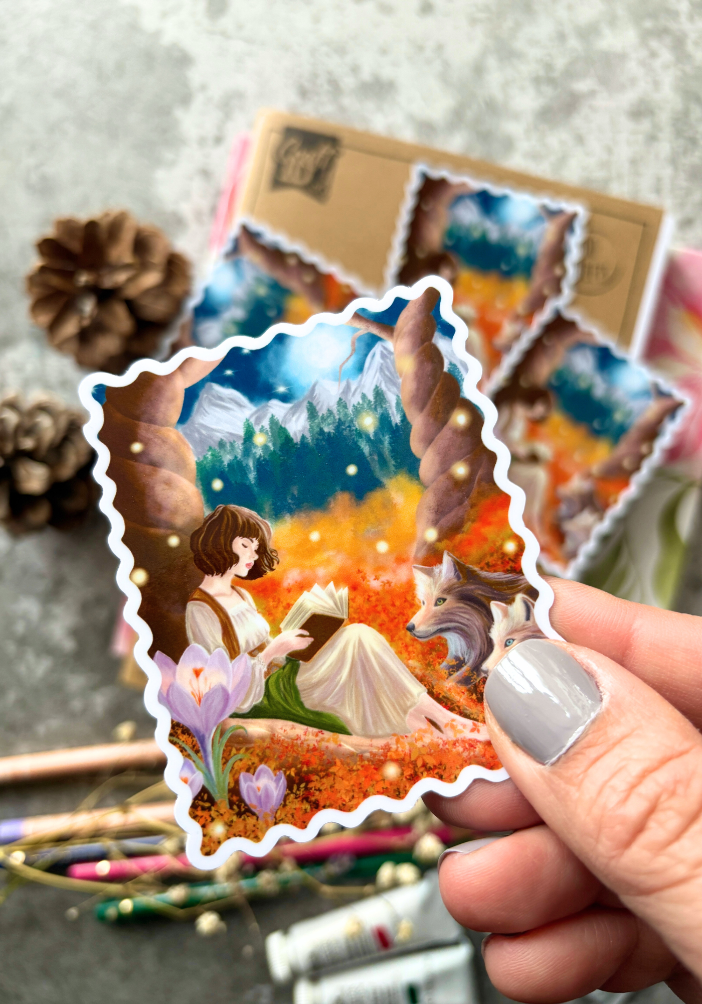 A Quiet Autumn Tale Sticker