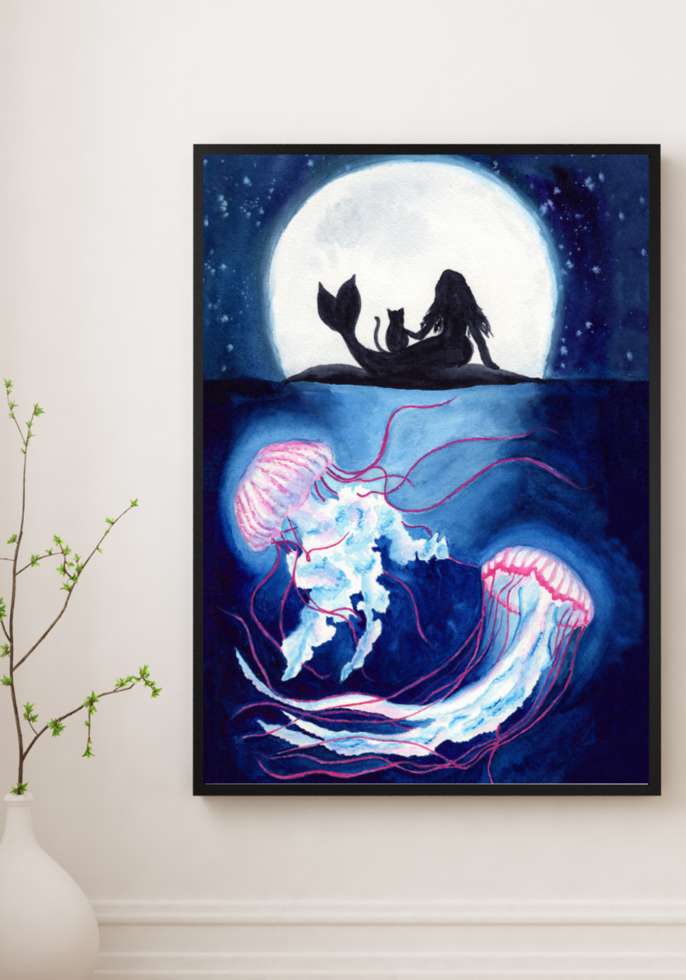 Tides of Light Original Painting on Cotton Paper