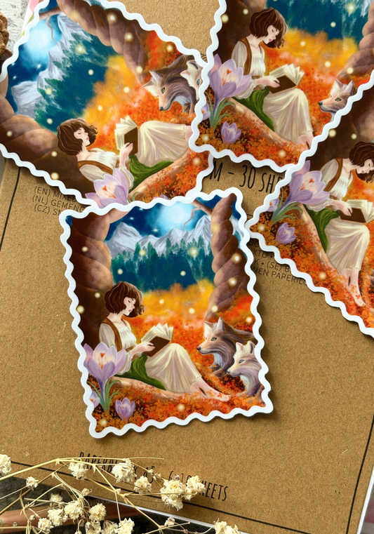A Quiet Autumn Tale Sticker