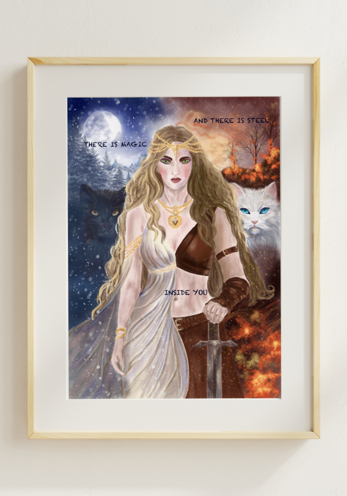 Freyja of Snow and Flame Fine Art Print
