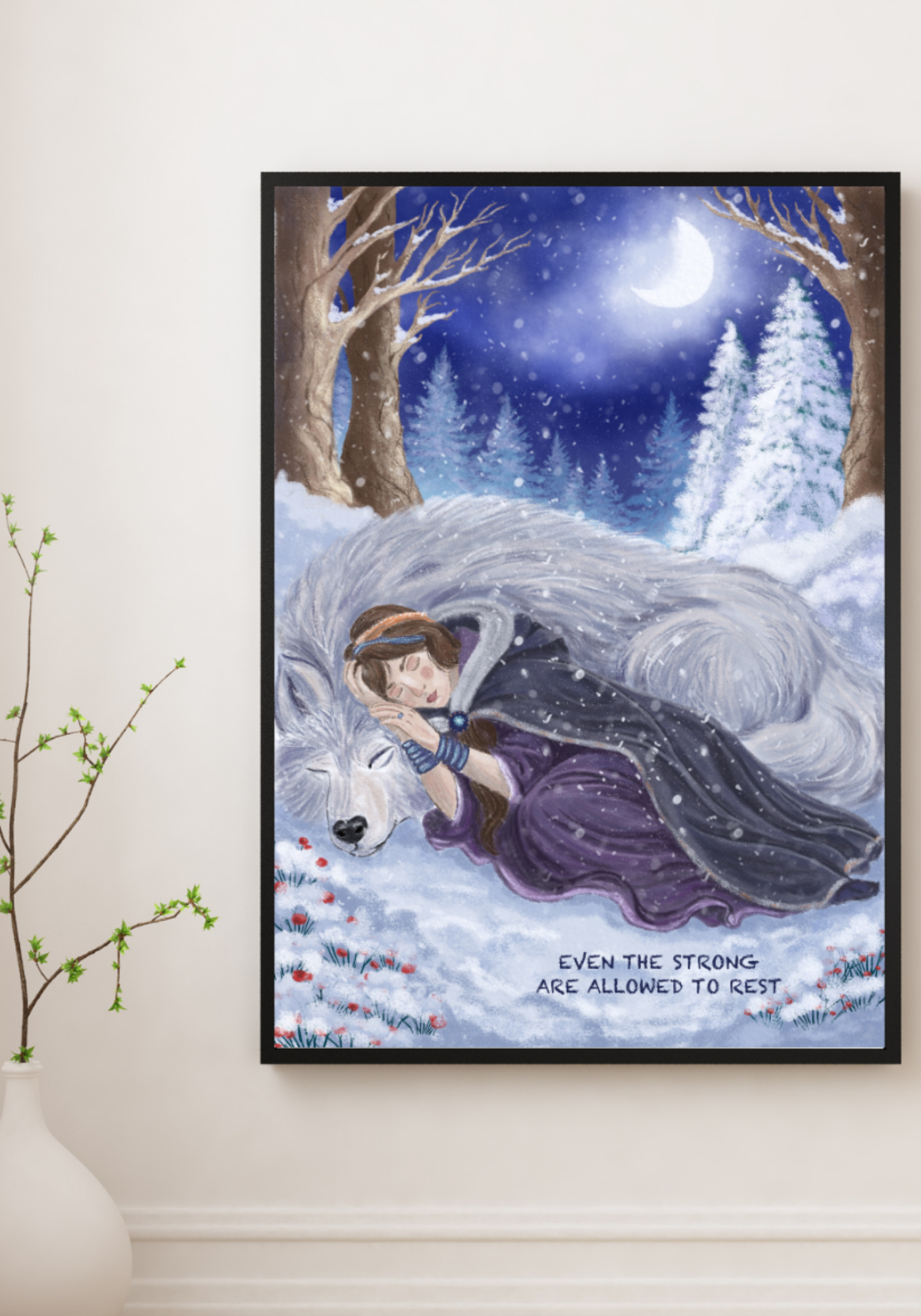 Held by the Silver Night Fine Art Print