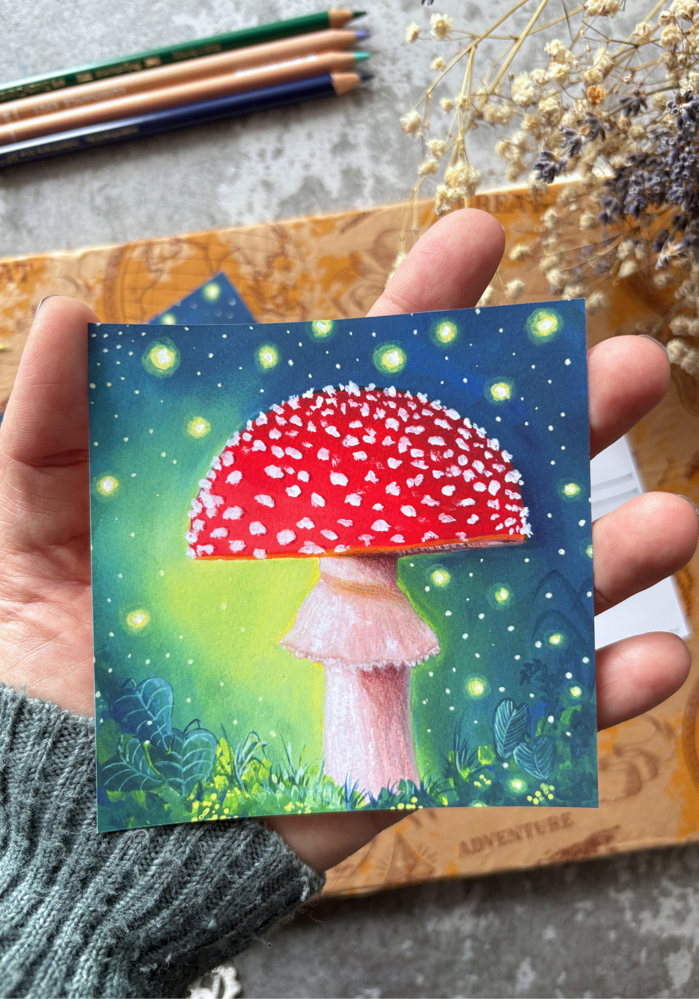 The Enchanted Mushroom Postcard
