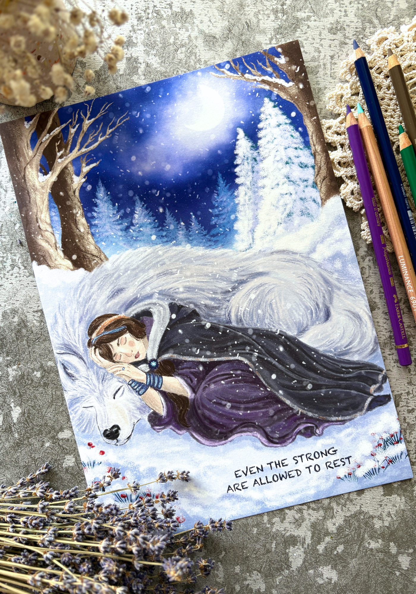 Held by the Silver Night Fine Art Print