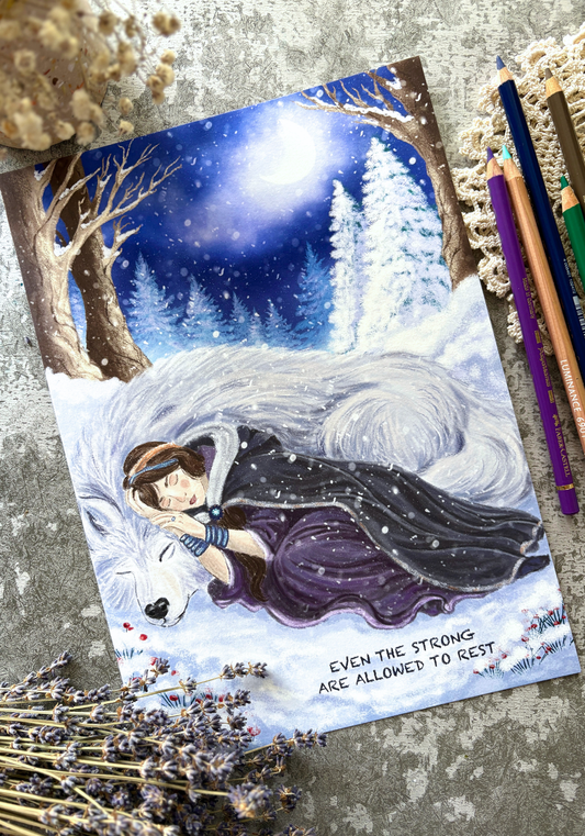 Held by the Silver Night Fine Art Print