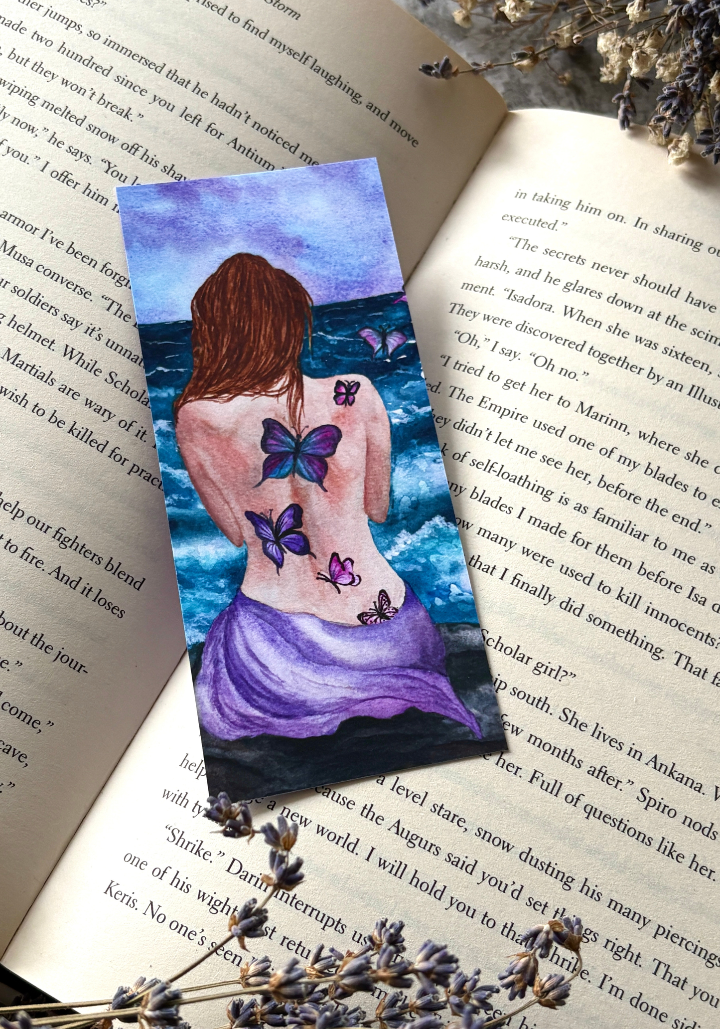 Storm-Kissed Butterfly Dance Bookmark