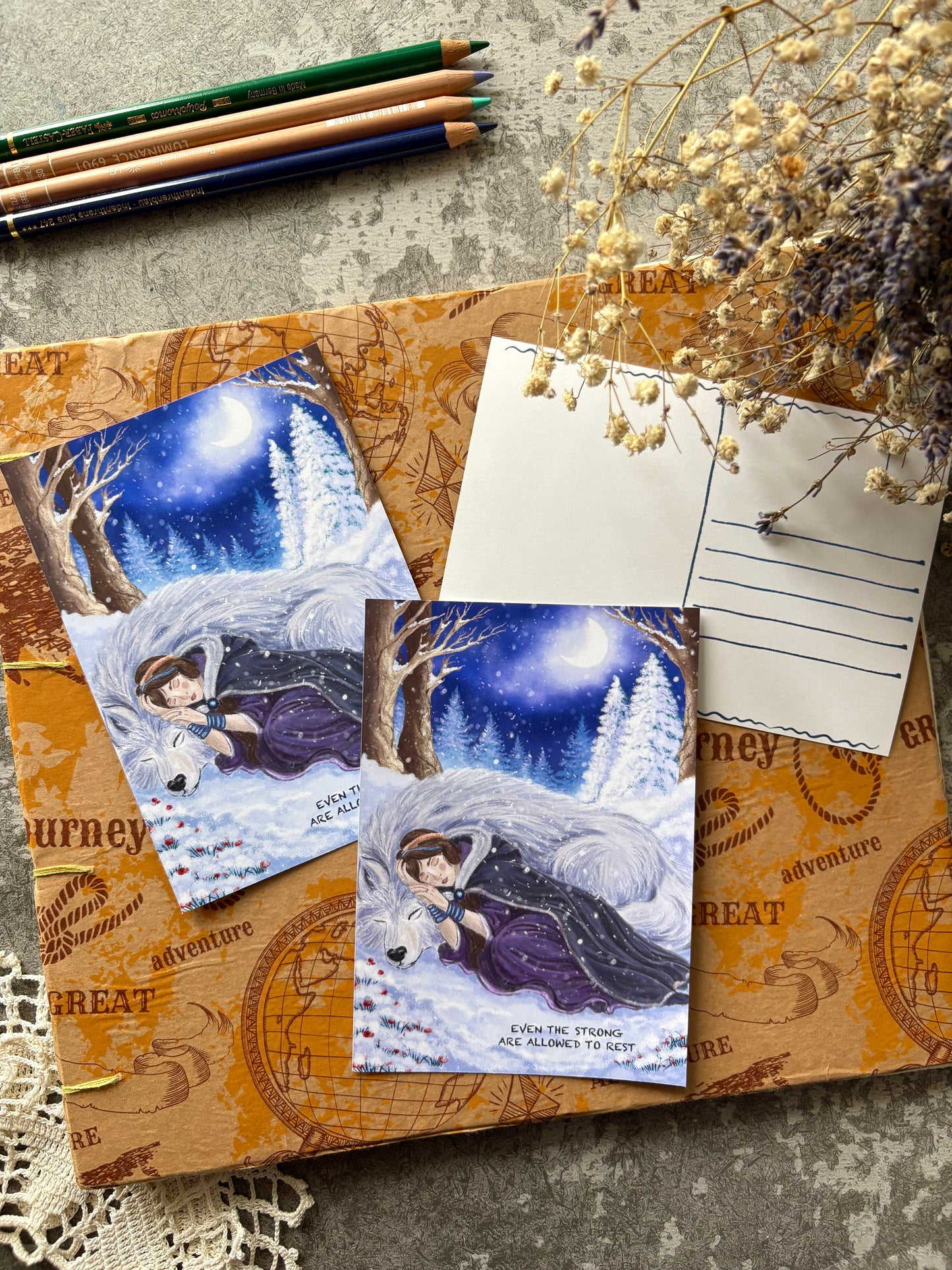 Held by the Silver Night Postcard